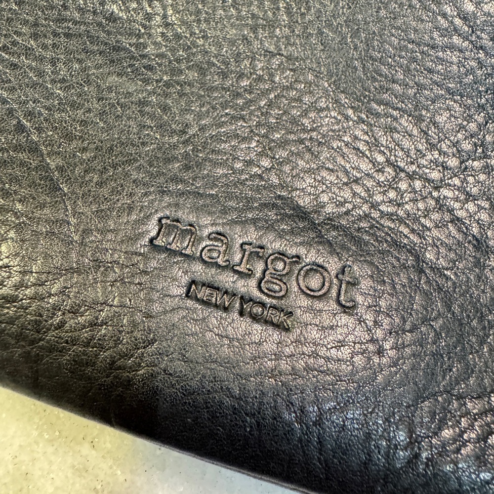 Margot Black Leather Shoulder Crossbody Bag - Picture 2 of 7